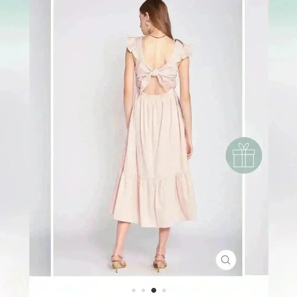 EN SAISON IDA STRIPED MIDI DRESS Xs - Picture 3 of 4